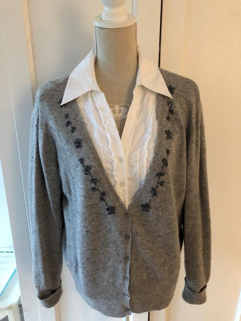 Prachtig grijs dames vest Maat XXL, Ophalen of Verzenden, Nieuw, Maat 46/48 (XL) of groter, Grijs