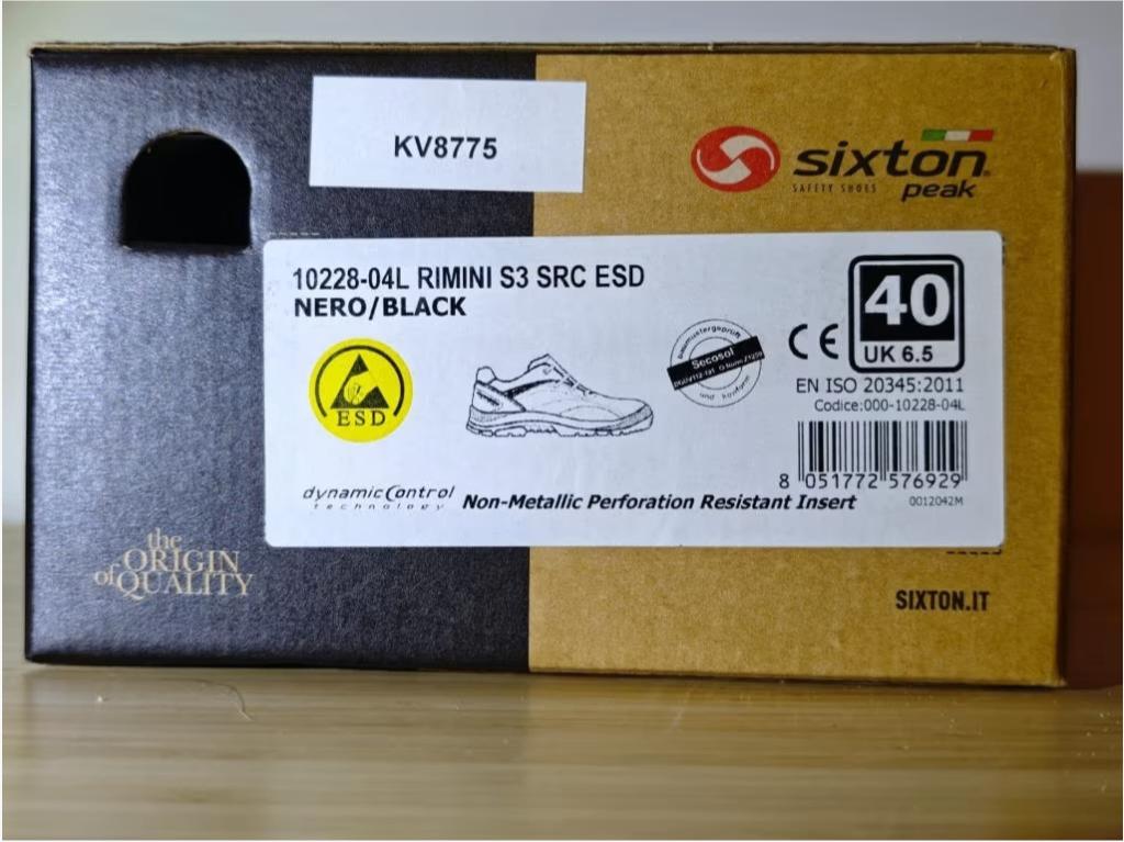 Sixton Peak Rimini S3 SRC ESD Safety Shoes – Size 40, Ophalen, Nieuw