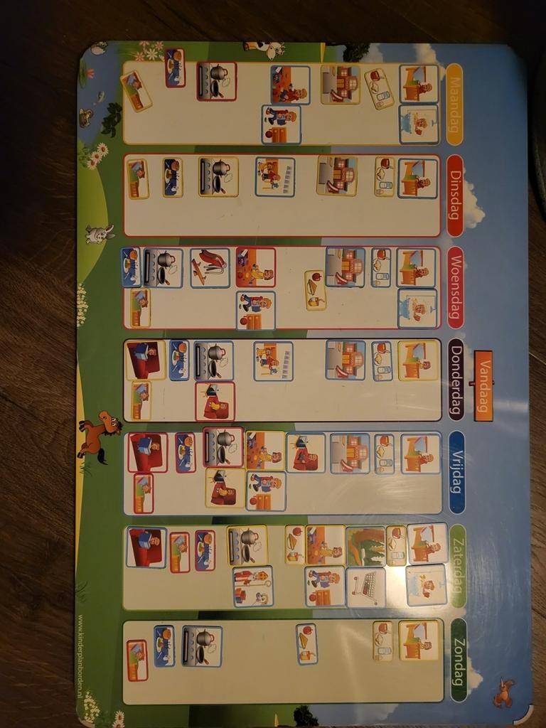 Planbord Weide van Kinderplanborden. Veel magneten., Kinderen en Baby's, Ophalen of Verzenden, Gebruikt