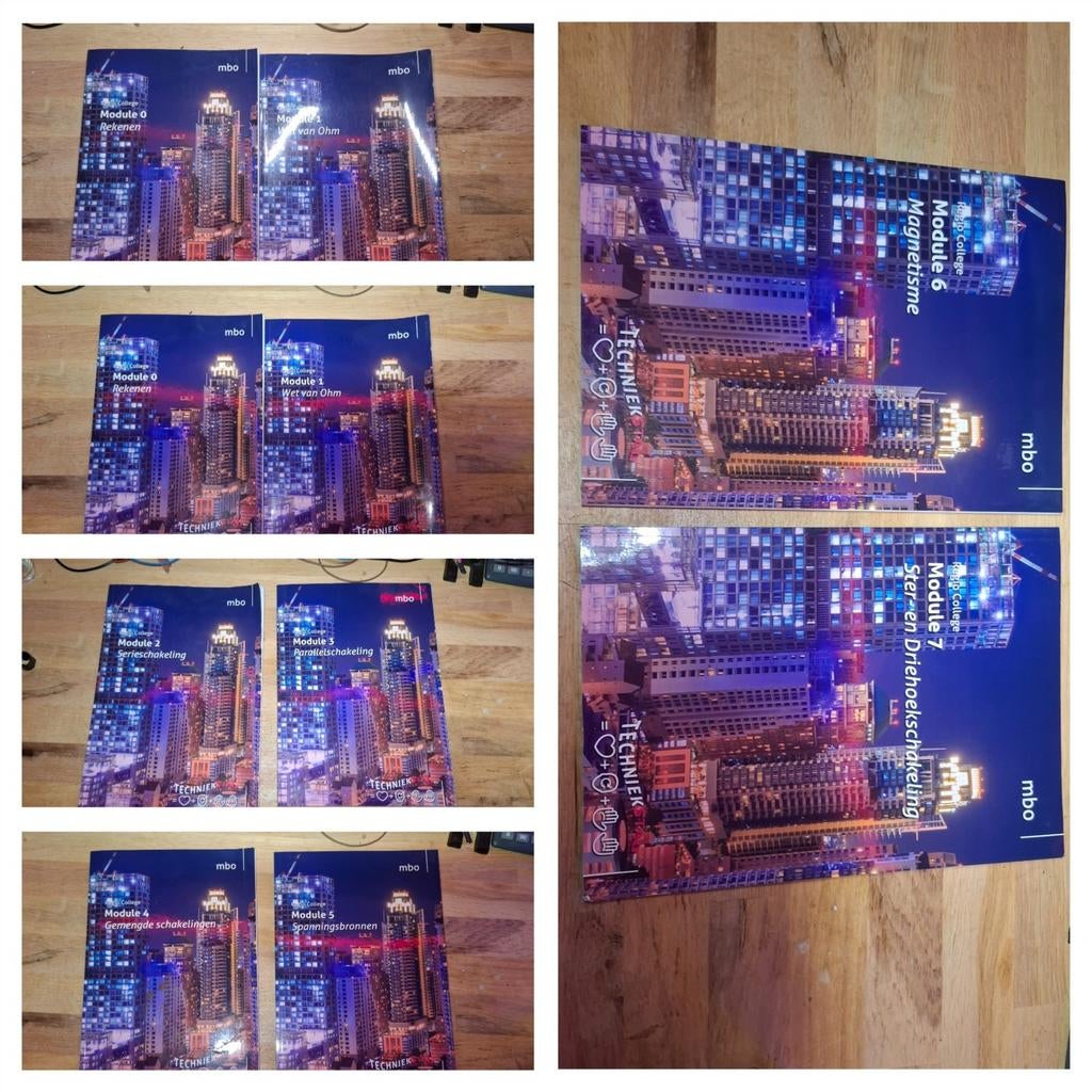 Techniek Stad Elektra boeken - MBO Elektrotechniek modules, Boeken, Ophalen of Verzenden, Zo goed als nieuw