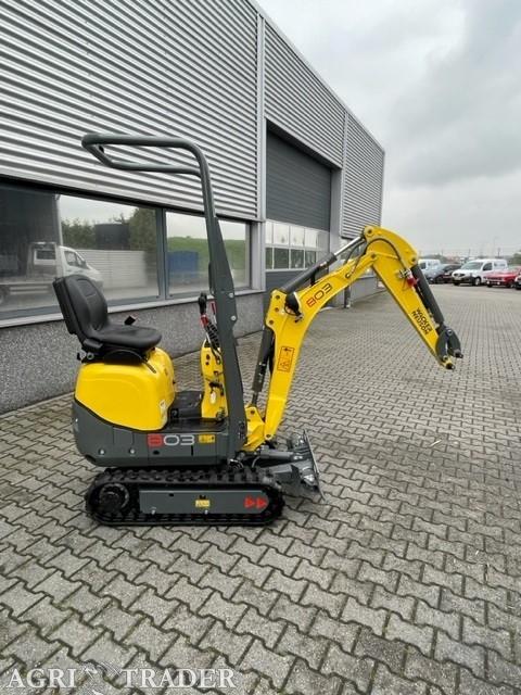 Wacker Neuson 803 minigraver met snelwissel en 3 bakken, Ophalen, -, Niet opgegeven, Wacker Neusson