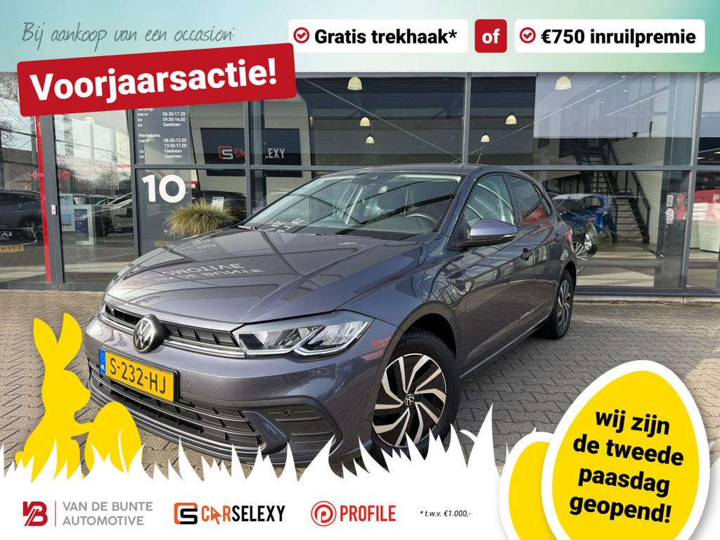 Volkswagen Polo 1.0 TSI Life *Stoelverwarming & Trekhaak*, Voorwielaandrijving, 12 maanden, Stof, Gebruikt