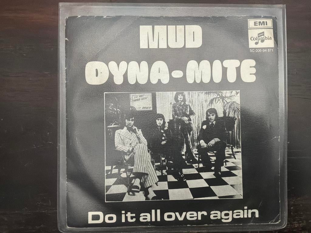 Mud - Dyna-Mite / Do It All Over Again (Single), Cd's en Dvd's, Vinyl Singles, Gebruikt, 7 inch, Single, Ophalen of Verzenden