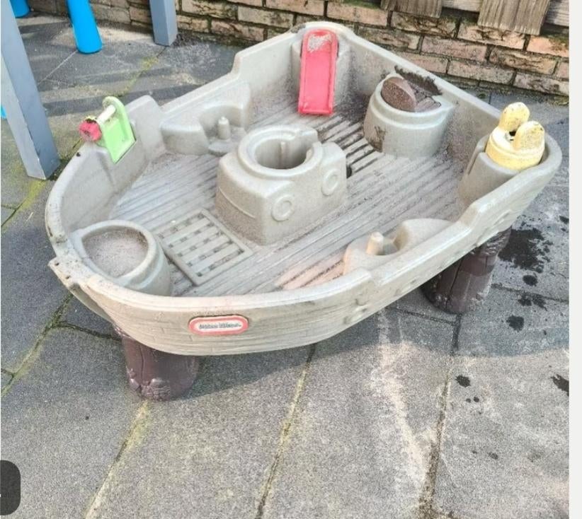 Little tikes watertafel piratenboot, Ophalen, Gebruikt