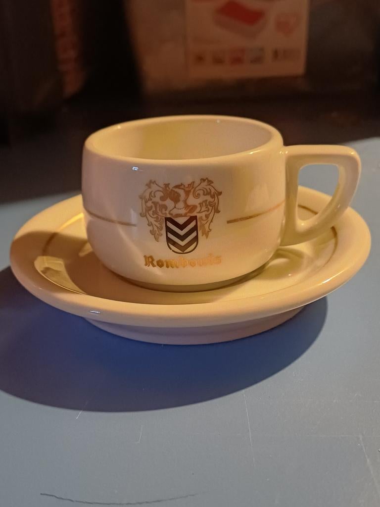 Set van 6 Rombouts espresso kopjes met schotels, Ophalen