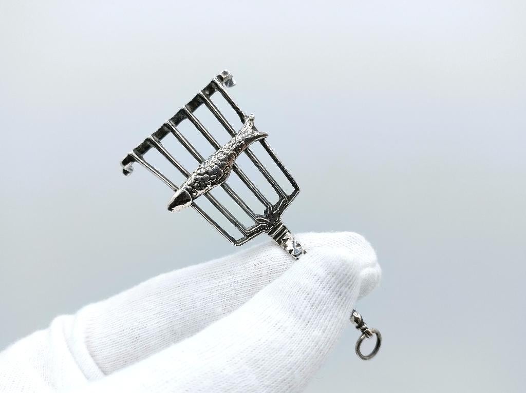 Zilvern vistreeft, Hendrik van der Star, Amsterdam, ca. 1660, Verzenden, Zilver