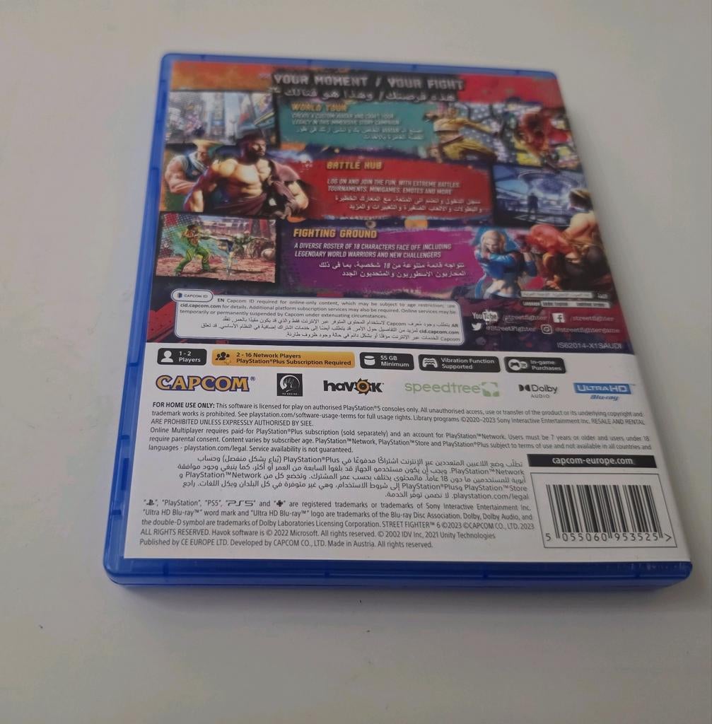 Street fighter 6 krasvrij voor Playstation 5 Lees Goed, Ophalen of Verzenden, Zo goed als nieuw, Capcom EU, Capcom NL