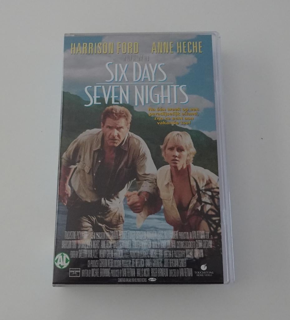 Six Days Seven Nights - Film op VHS uit 1998, Alle leeftijden, Ophalen, Zo goed als nieuw