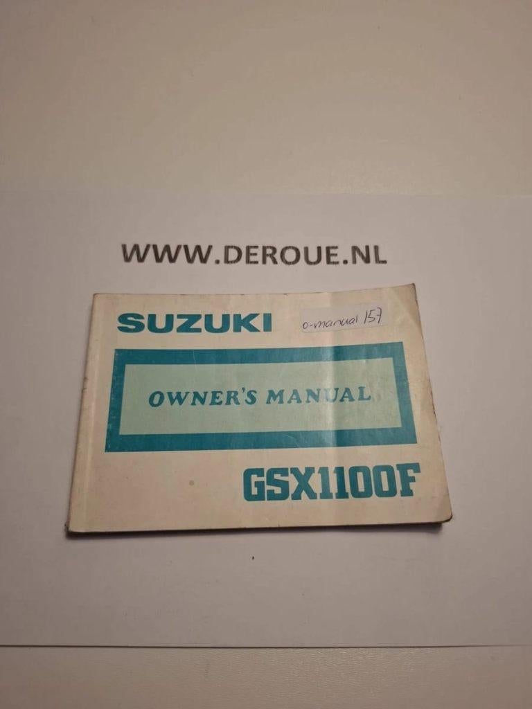 157 0WNERS MANUAL SUZUKI GSX1100F 191 USED, Ophalen of Verzenden, Suzuki