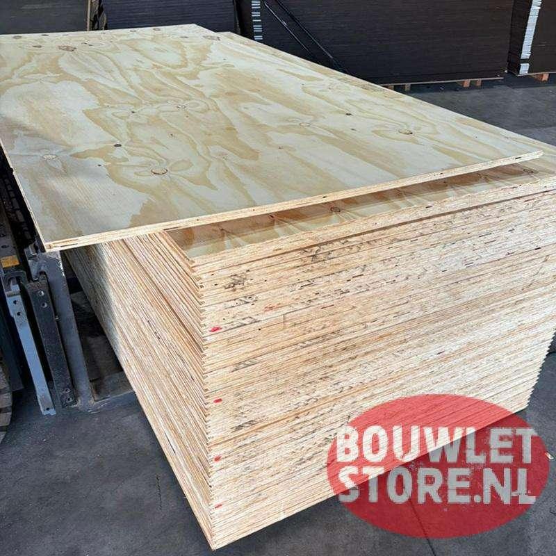 Underlayment 18 mm platen | Elliottis Pine constructief, Niet ingevuld, Minder dan 20 mm, Niet ingevuld, Nieuw