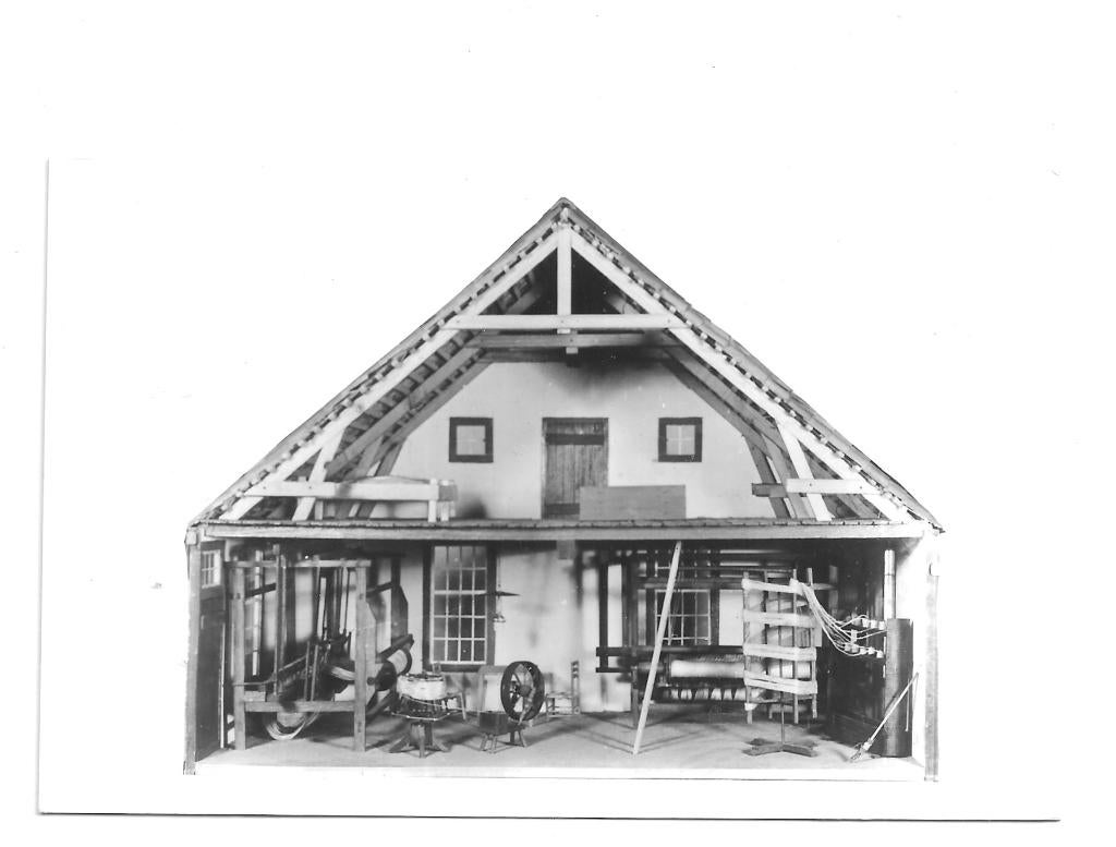 AK Tilburg - Maquette Brabants Wevershuis, Textielmuseum, Verzenden, 1960 tot 1980, Ongelopen, Noord-Brabant