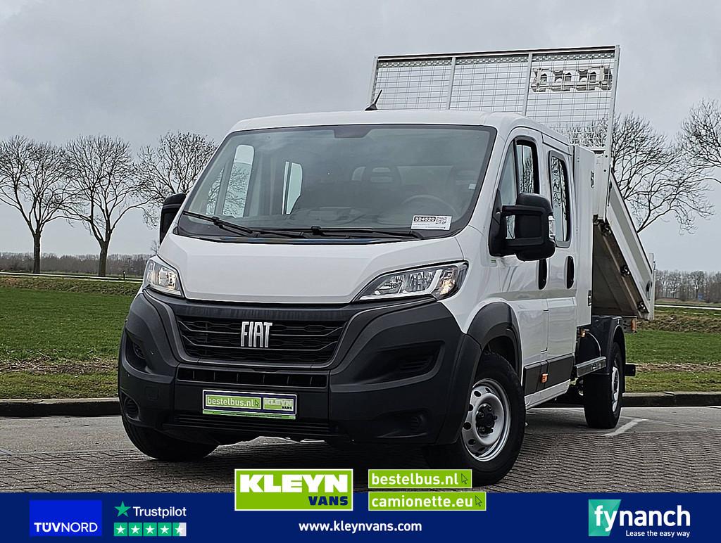 FIAT DUCATO 2.2 dub.cab kipper euro6, Gebruikt, Euro 6, 7 stoelen, Wit