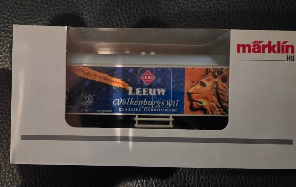 Märklin H0 Wagon Leeuw Valkenburgs Wit Bier, Wisselstroom, Ophalen of Verzenden, NS, Märklin