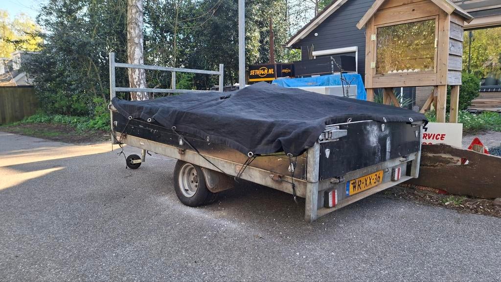 Aanhanger enkel as hapert 1000kg laadvermogen, Auto diversen, Aanhangers en Bagagewagens, Ophalen
