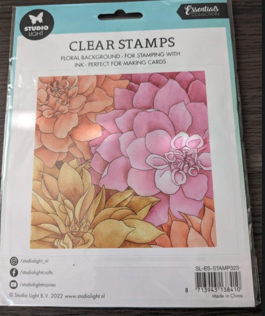 Studio Light Clear Stamps - Dahlia background, Ophalen of Verzenden, Nieuw, Clearstamp