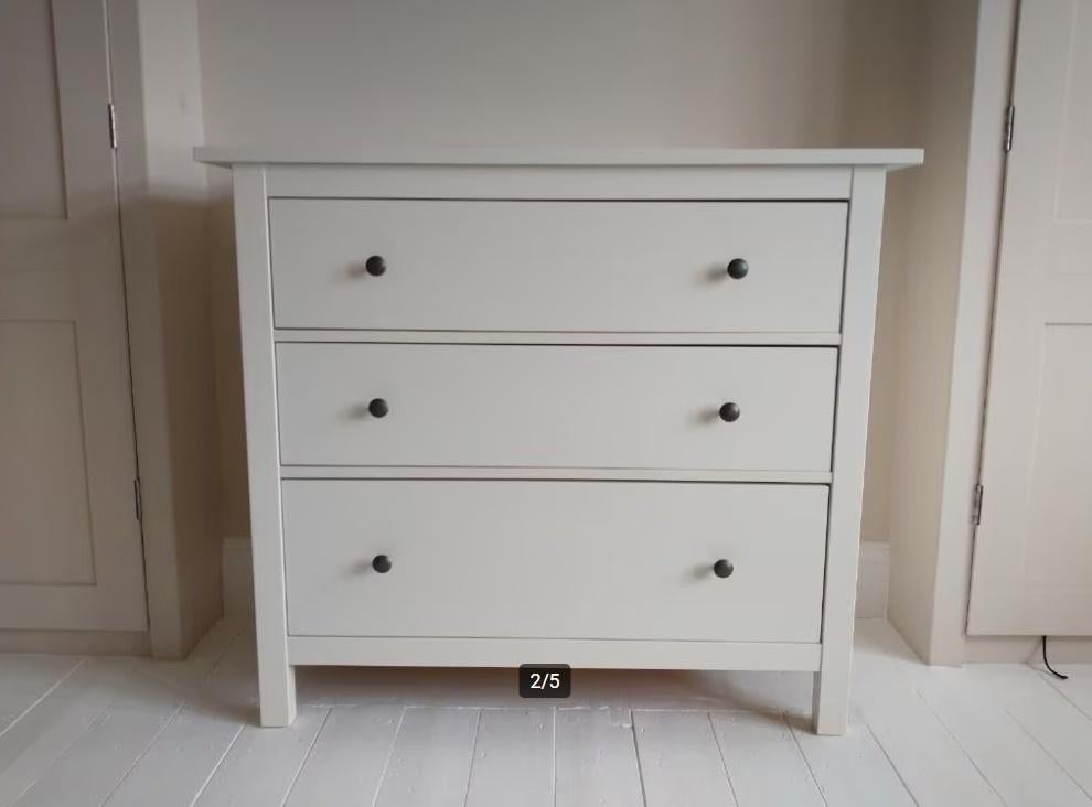Ikea Hemnes ladekast/commode wit, Kinderen en Baby's, Kinderkamer | Commodes en Kasten, Gebruikt, 90 tot 105 cm, 100 cm of meer