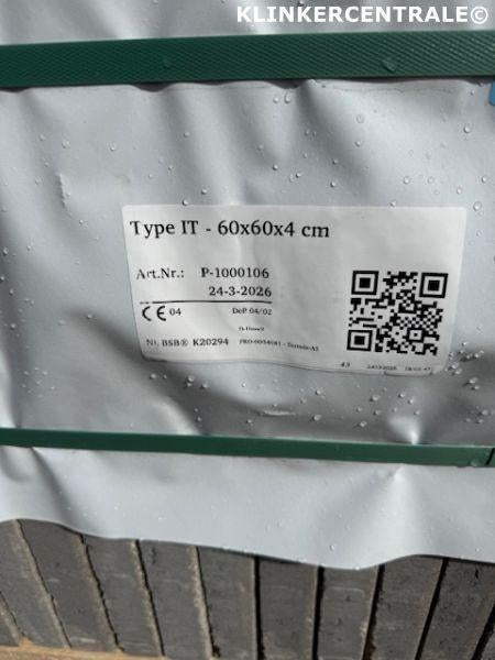 171m2 zandkleur met wat grijs tricolore 60x60x4cm terrastege, Excluton BV, Waalbandijk 155 6651 KD Druten, Nieuw, Ophalen of Verzenden