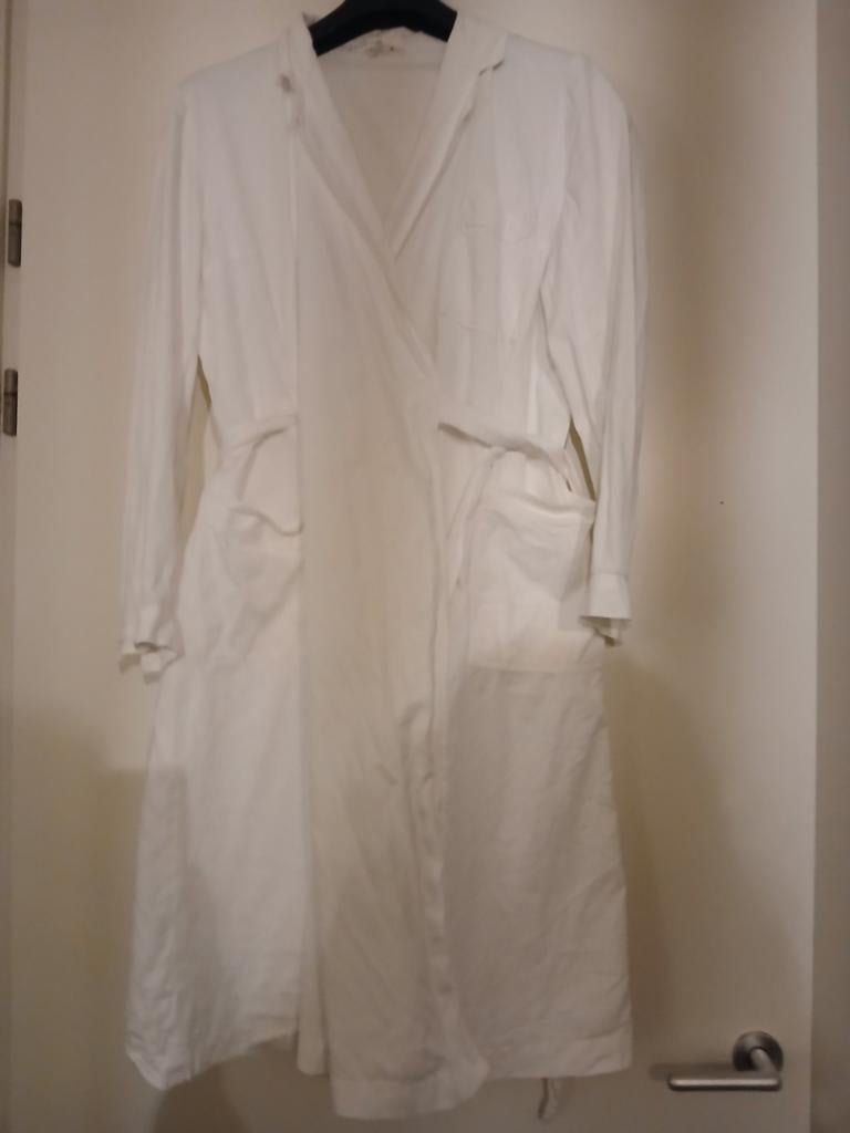 Retro overslag labjas/medische jas in maat 46., Ophalen, Zo goed als nieuw