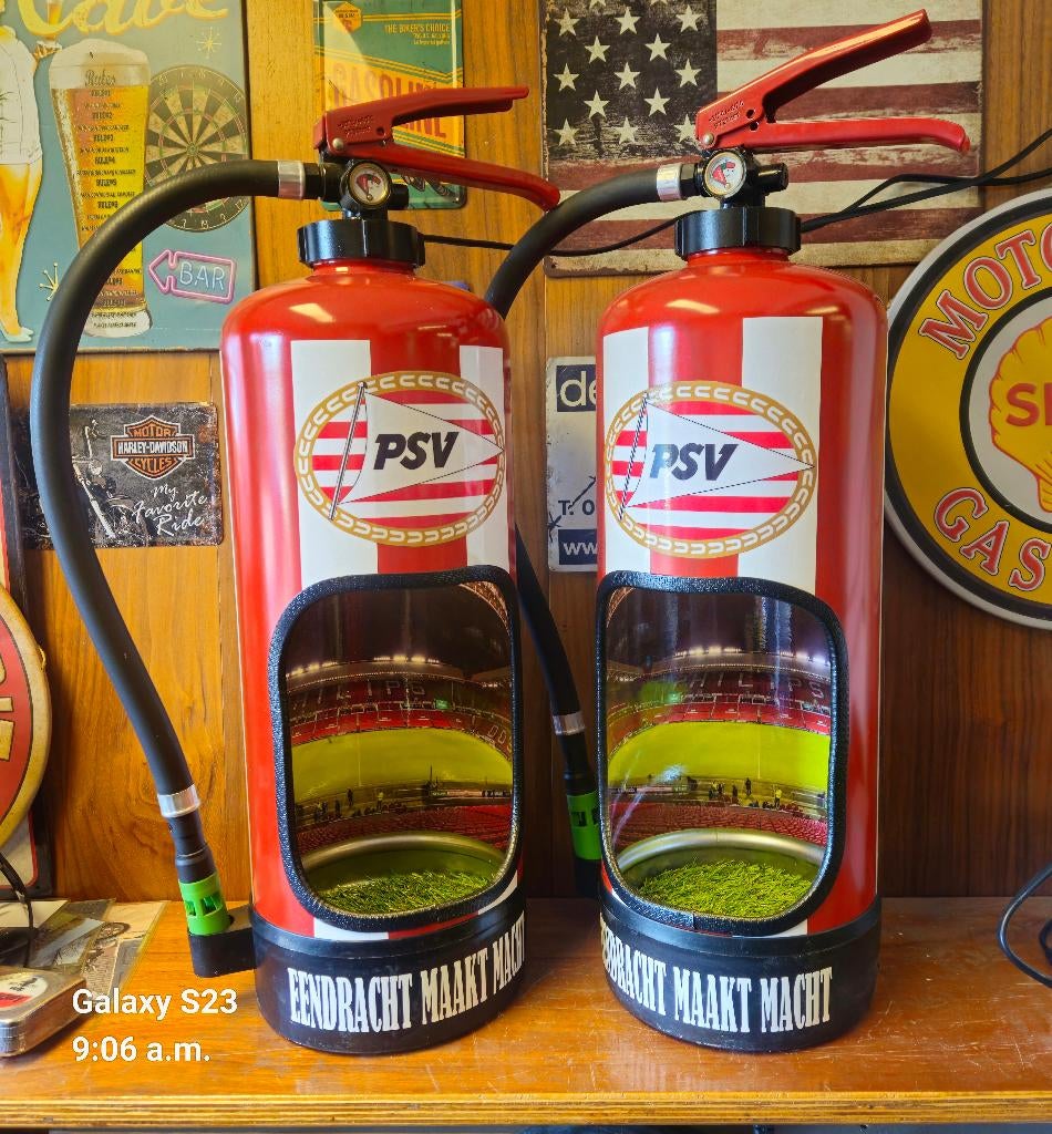 PSV decoratieve brandblusser, mancave, Ophalen of Verzenden, Nieuw, Minder dan 50 cm