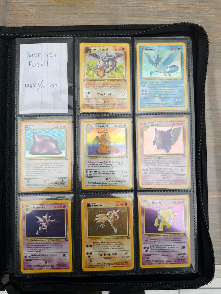 Pokemon base set fossil compleet, Ophalen of Verzenden, Zo goed als nieuw
