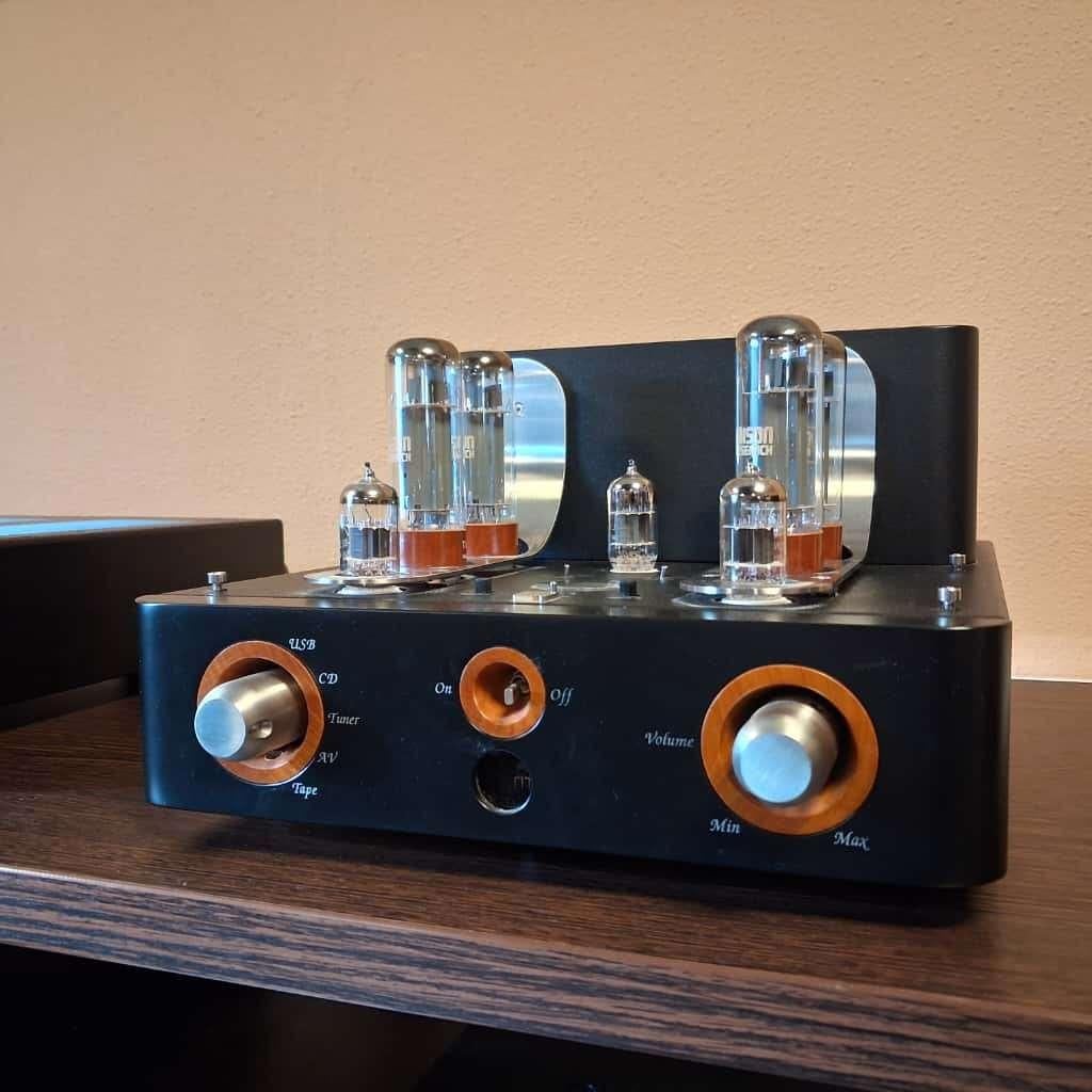 Unison Research Triode 25 buizenversterker zwart (occasion), Versterker, -, -, Ophalen of Verzenden