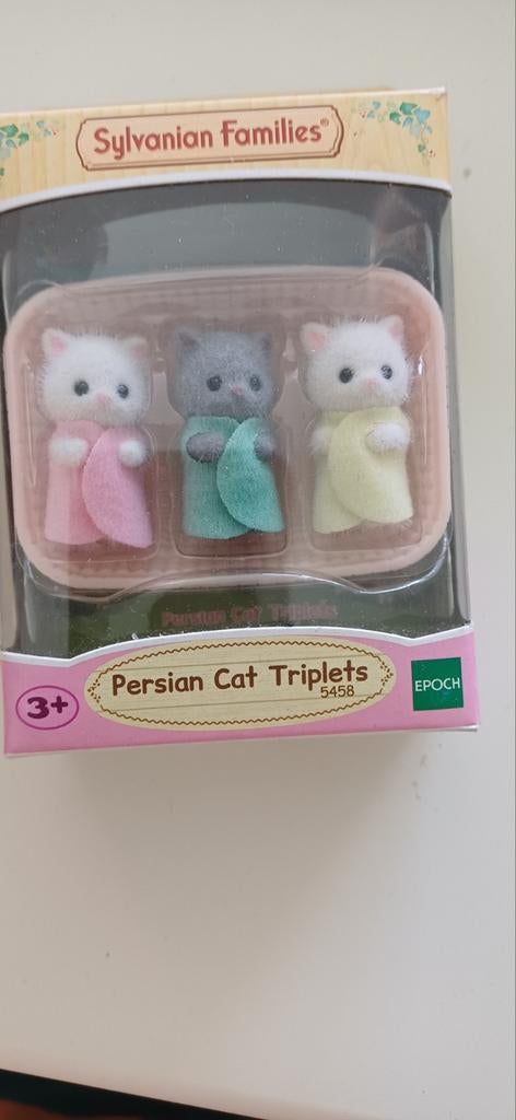 Sylvanian Families Perzische Kat Drieling 5458, Kinderen en Baby's, Ophalen of Verzenden, Nieuw, Jongen of Meisje