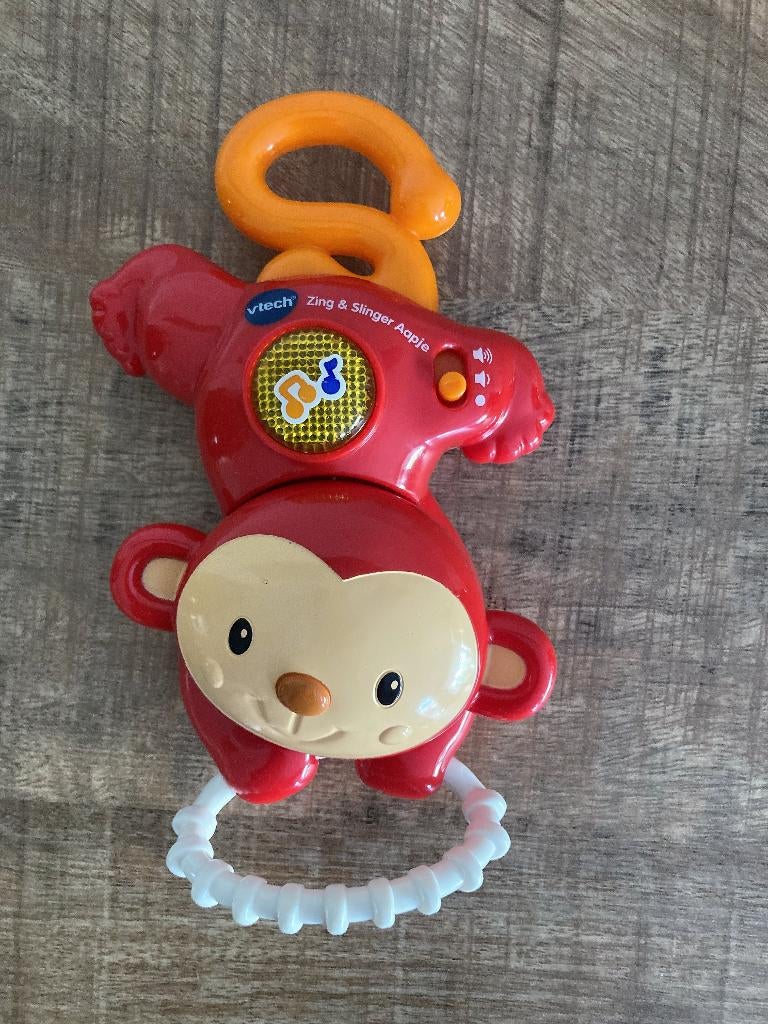 Vtech Zing & Slinger aapje met licht en geluid. PRIMA staat., Ophalen of Verzenden, Zo goed als nieuw, Overige typen, Met licht