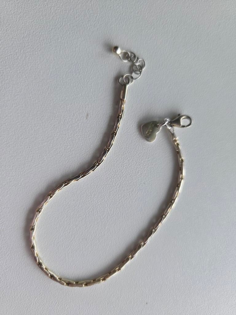 Zinzi armband zilverkleurig, Ophalen of Verzenden, Zo goed als nieuw, Zilver, Zilver