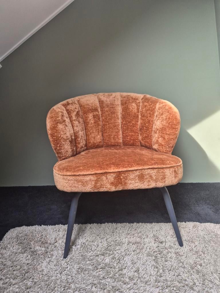 Fauteuil Terra/ Velours - Zo goed als nieuw!, Huis en Inrichting, Fauteuils, Ophalen, Minder dan 75 cm, Zo goed als nieuw, Stof