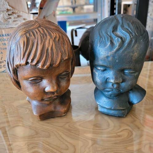4 x kinderhoofd, Antiek en Kunst, Ophalen of Verzenden
