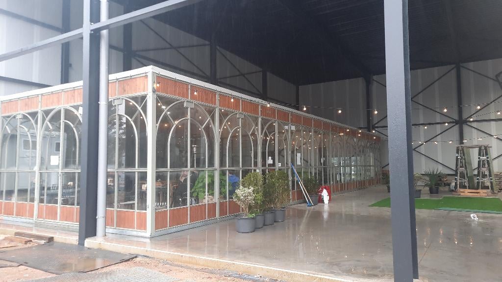 Feesttent (Afmetingen B6000mm x L21000mm x H4000mm), Tuin en Terras, Partytenten, Ophalen, Overige typen, 6 meter of meer, Zo goed als nieuw