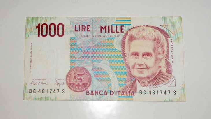 Biljet Italie 1000 Lire, Postzegels en Munten, Bankbiljetten | Europa | Niet-Eurobiljetten, Ophalen of Verzenden, Italië, Los biljet