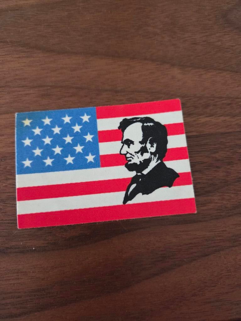 Nr 6709 Sticker Amerikaanse President Abraham Lincoln, Ophalen of Verzenden, Zo goed als nieuw