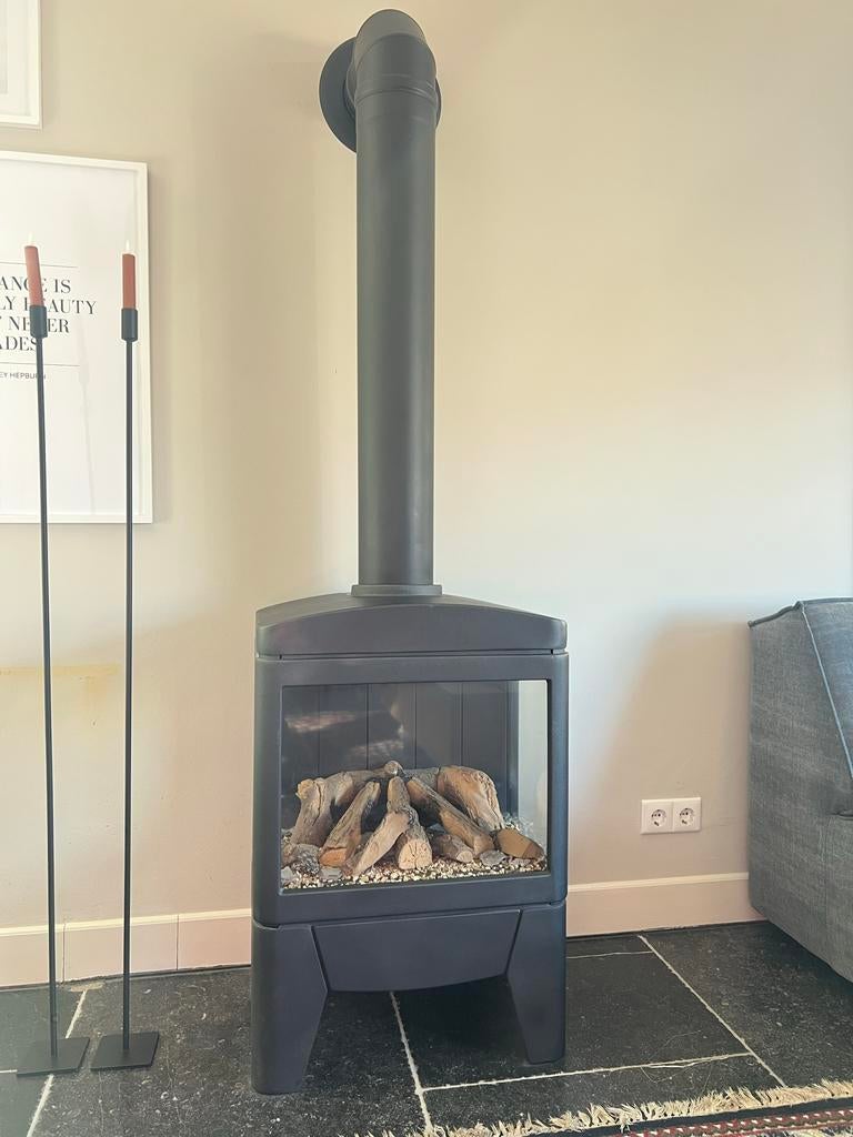 Faber vrijstaande gashaard, Ophalen, Gebruikt, Vrijstaande haard, Gashaard