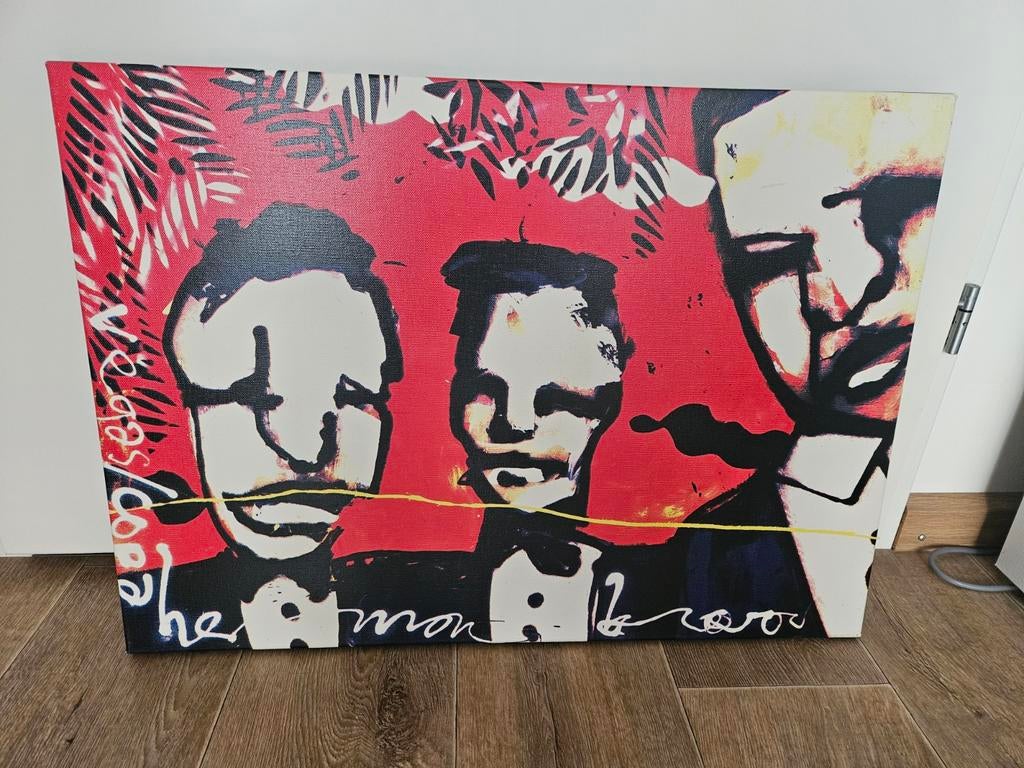 "Herman Brood" Modern Pop Art Canvas Schilderij - VegasCopa, Ophalen