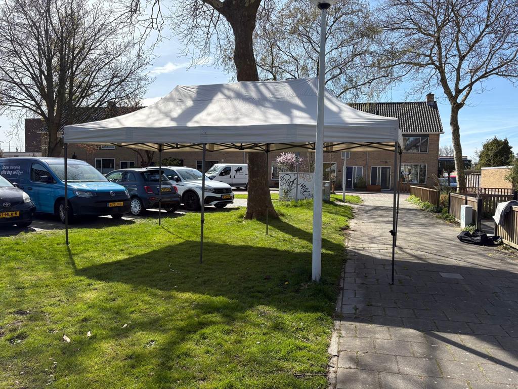 Professionele pop up party tent 3x6 meter waterdicht, Ophalen, Gebruikt, Opvouwbaar, Partytent