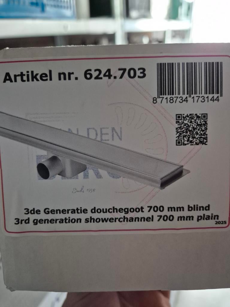 Douchegoot 70cm RVS - Nieuw in doos, Ophalen