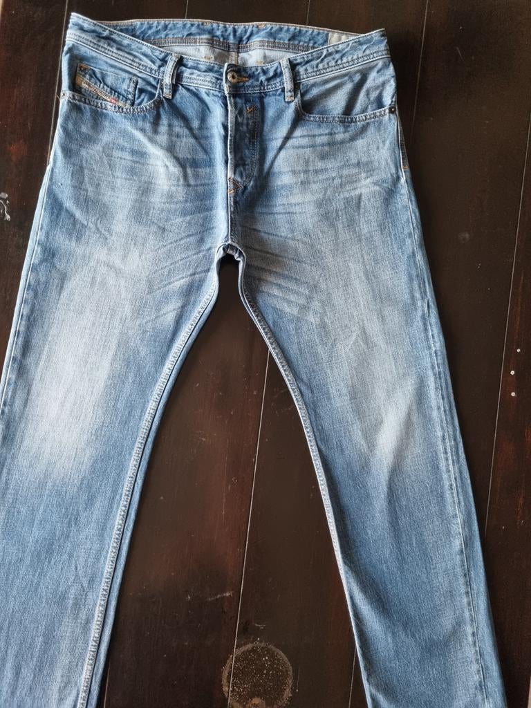 CLASSIC VINTAGE DIESEL WAYKEE REGULAR STRAIGHT JEANS 34/32, Kleding | Heren, Spijkerbroeken en Jeans, Diesel, Blauw, Ophalen of Verzenden