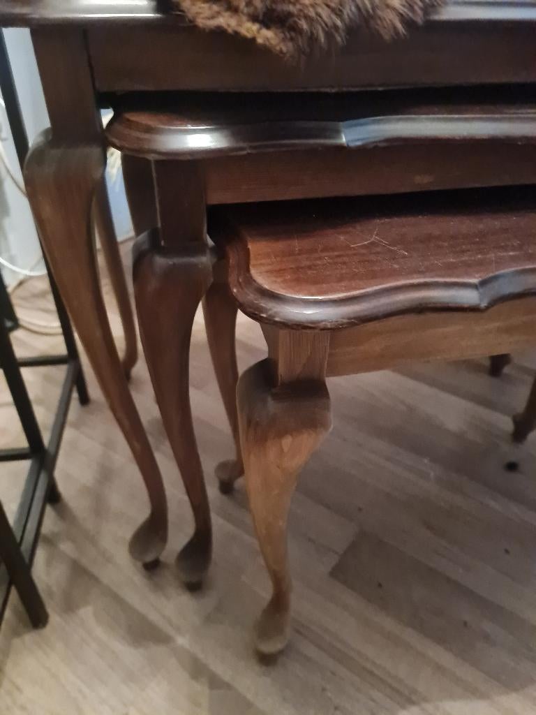 Queen Ann bijzettafeltjes set van 3, Ophalen of Verzenden