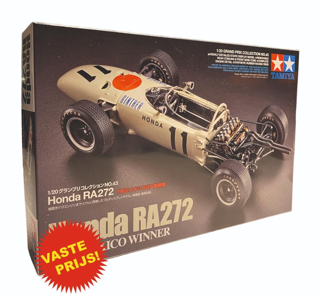 Honda RA272 (Tamiya 20043) 1/20, Nieuw, Ophalen of Verzenden, Tamiya, Groter dan 1:32