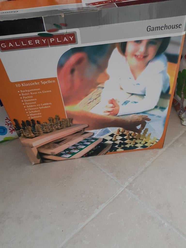 Te koop houten bord spellen box, Ophalen
