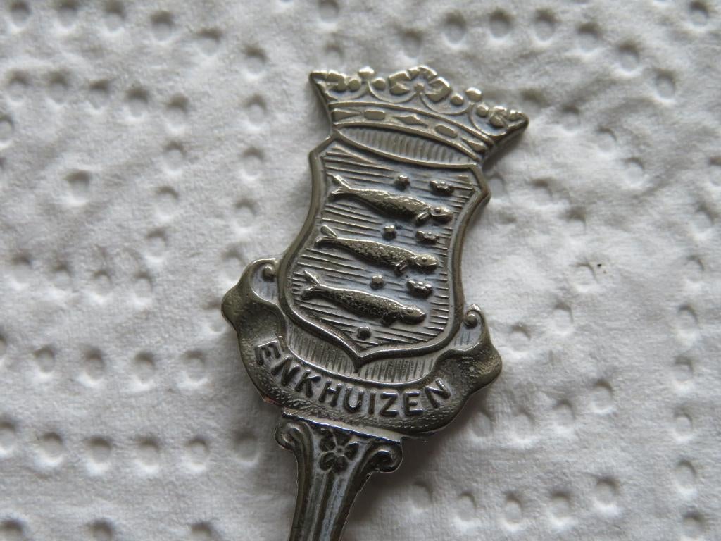 Lepeltje Wapen Enkhuizen, Verzenden, Gebruikt, Overige materialen, Bestek