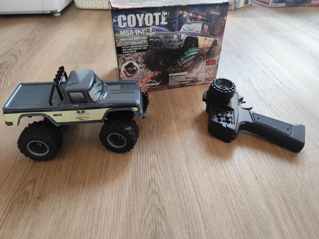 VERKOCHT!! Carisma Coyote 1:24 mini 4x4 RC auto, Hobby en Vrije tijd, Elektro, Auto offroad, Ophalen of Verzenden, Zo goed als nieuw