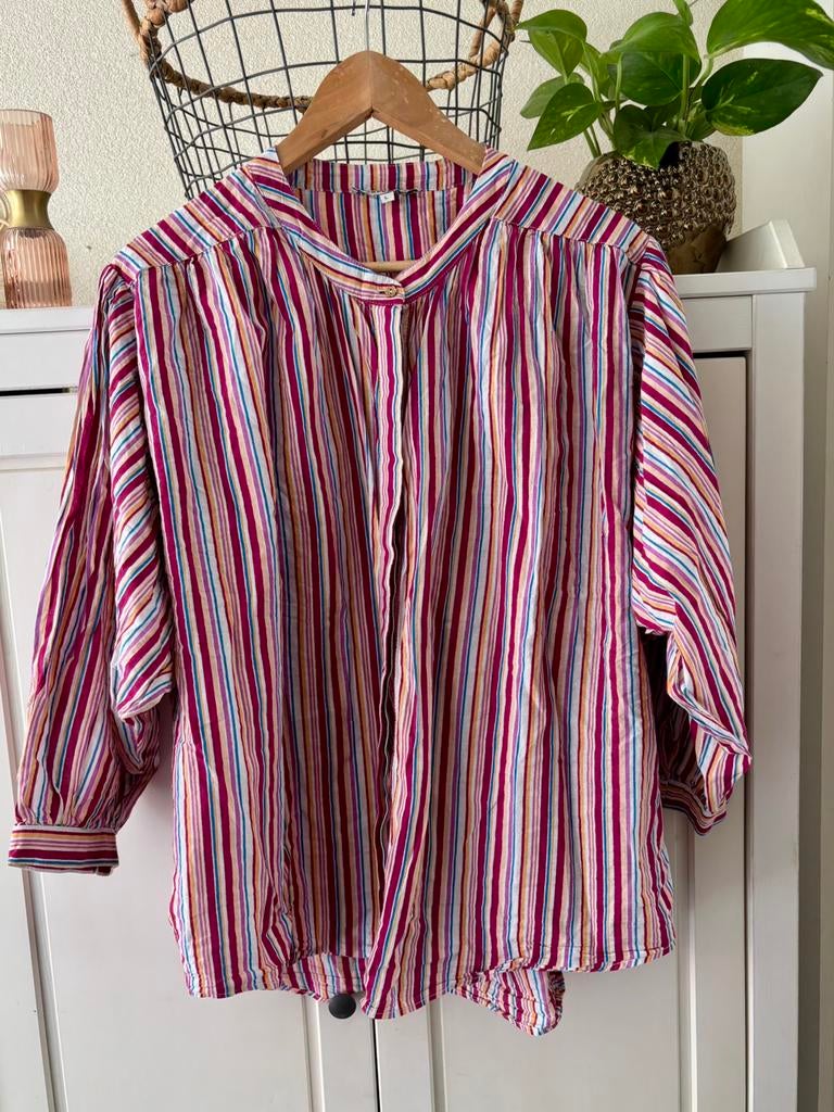 Harper & Yve katoenen blouse maat L, Ophalen of Verzenden, Zo goed als nieuw, Maat 42/44 (L), Roze