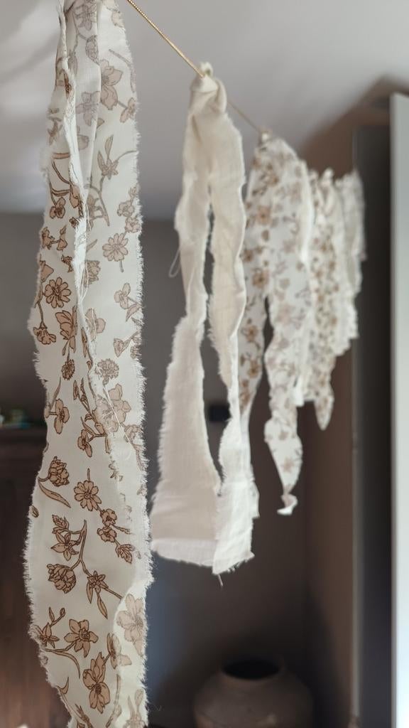 Stoffen slinger | Op bestelling in gewenste kleur, Ophalen of Verzenden, Nieuw, Versiering, Geboorte of Huwelijk