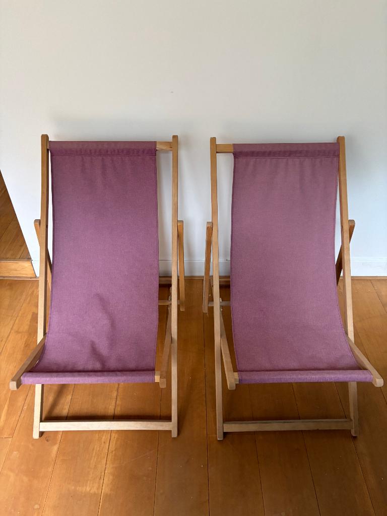 Lounge/Strand stoelen Lounge/Beach chairs Housewares 14/19, Ophalen, Gebruikt, Twee, Overige kleuren