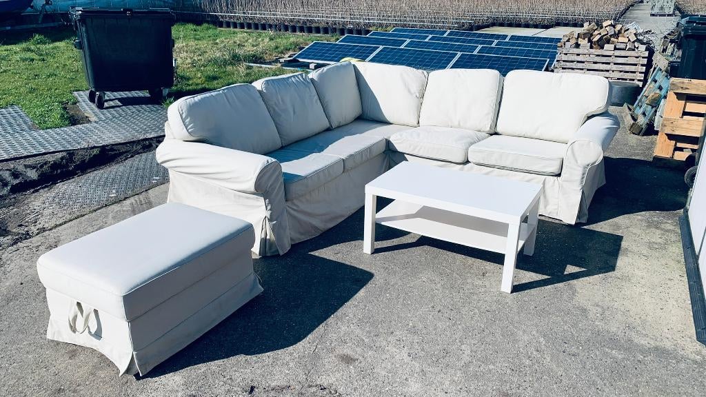 Ektorp Hoekbank Ikea, Huis en Inrichting, Ophalen, Gebruikt, Hoekbank, 75 tot 100 cm
