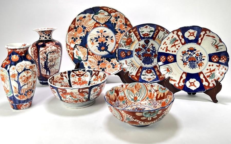 1488. Lot Imari, Arita - Japan, tweede helft 20e eeuw, Ophalen of Verzenden