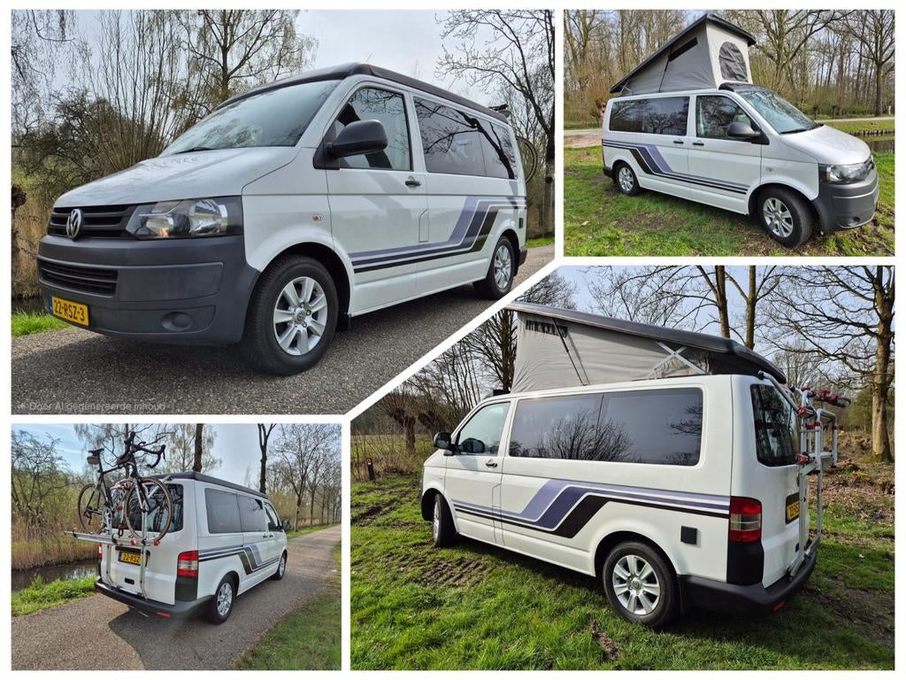 VW T5 GP camper / buscamper met slaaphefdak, Caravans en Kamperen, Campers, Buscamper of Camperbus, Volkswagen, Particulier, 4 tot 5 meter