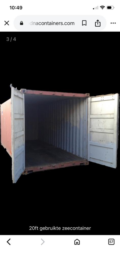 Gezocht oude container, Stalling